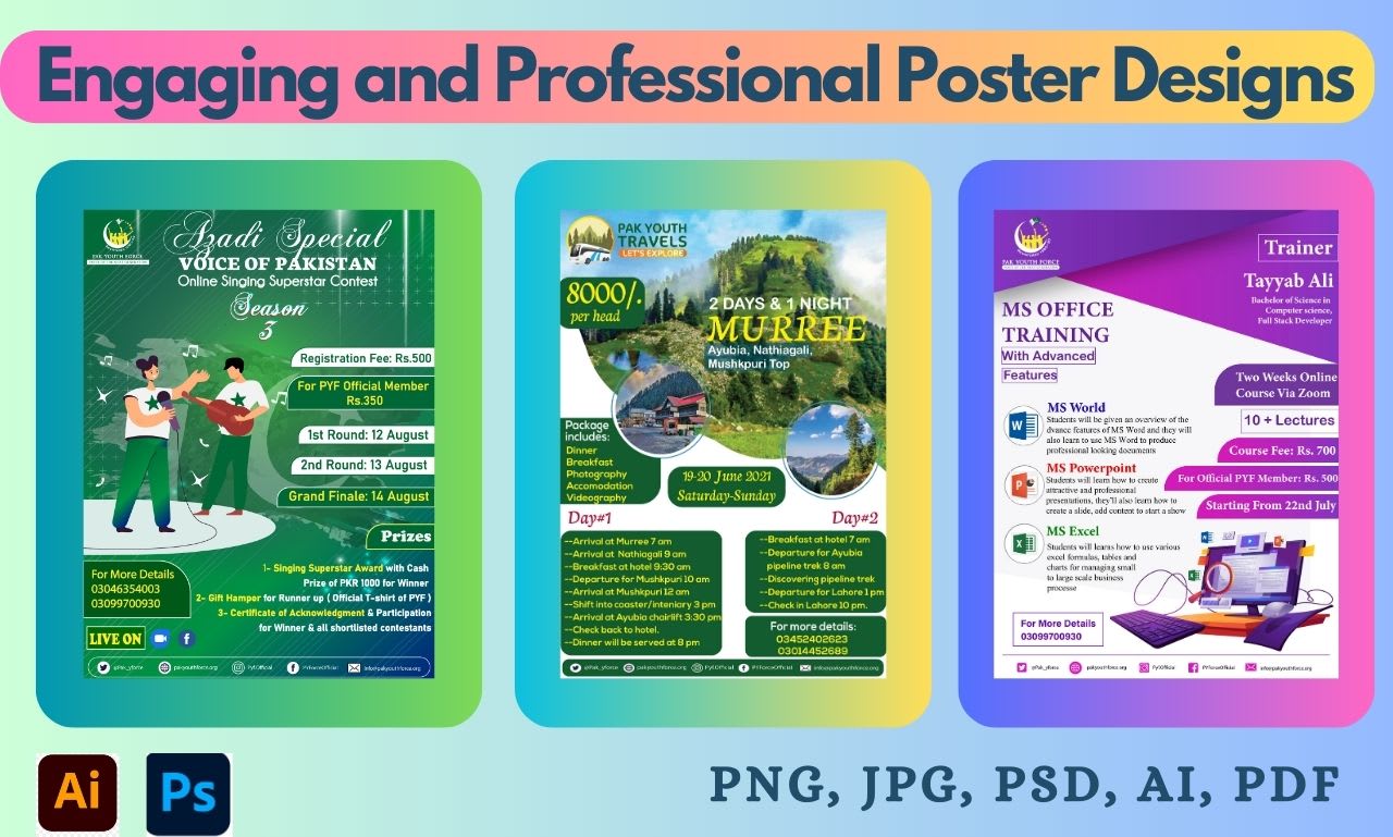 Design professional posters, banners, flyers by Fareehaghazal Fiverr