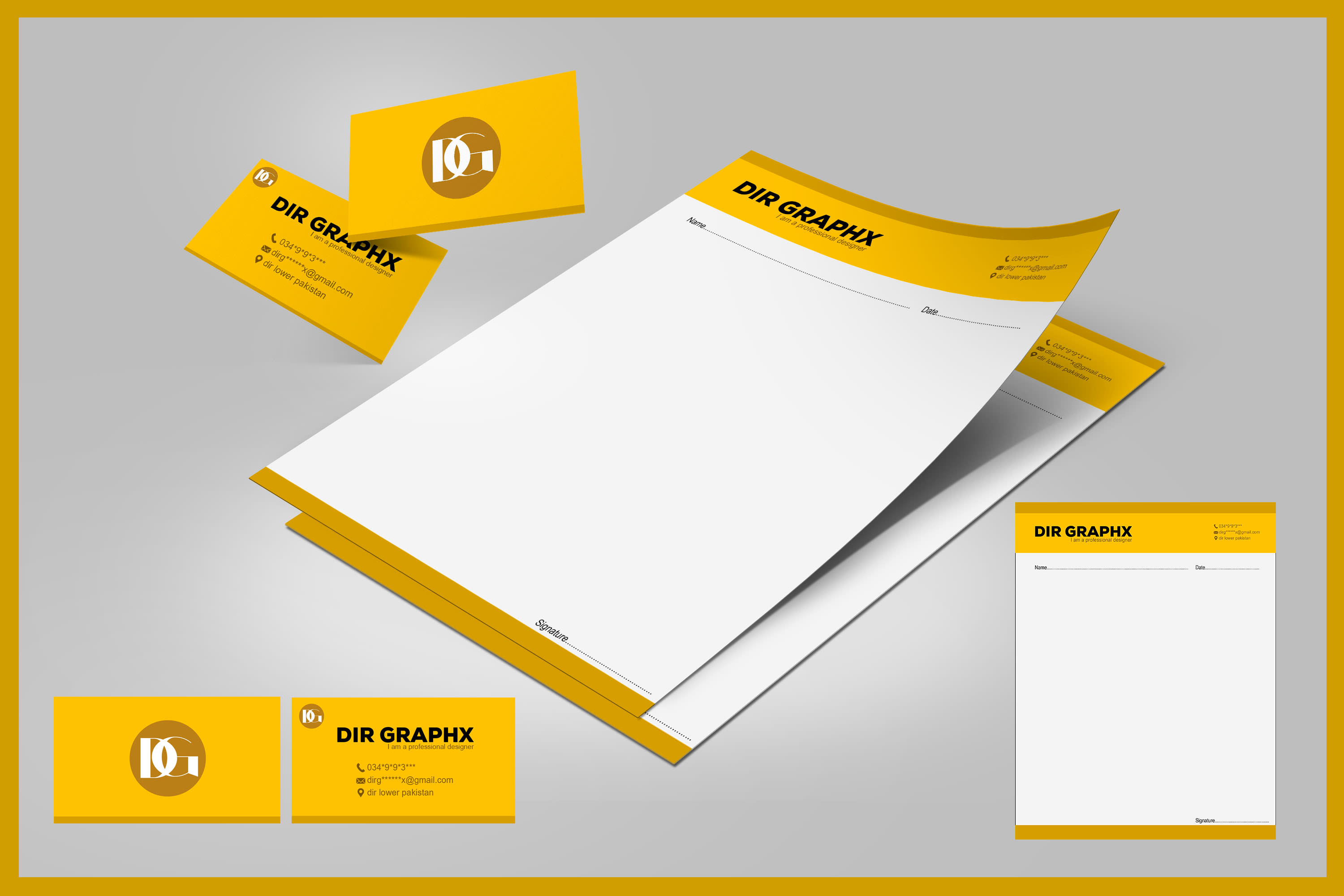 Letterhead, Envelope, Card Design – Parth Graphics