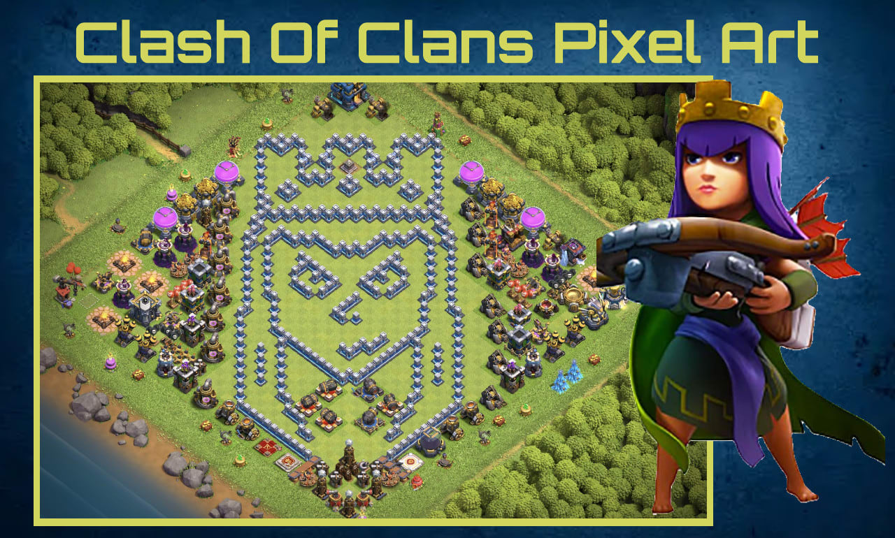 Do any 2d clash of clans pixel art by Charlieb1ll | Fiverr