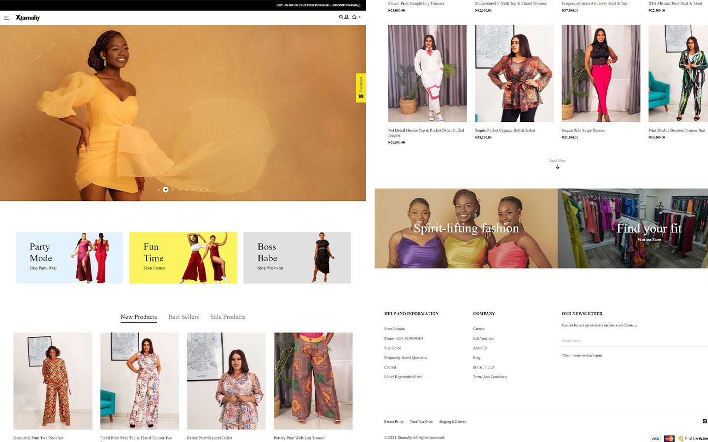 Wix clothing store deals