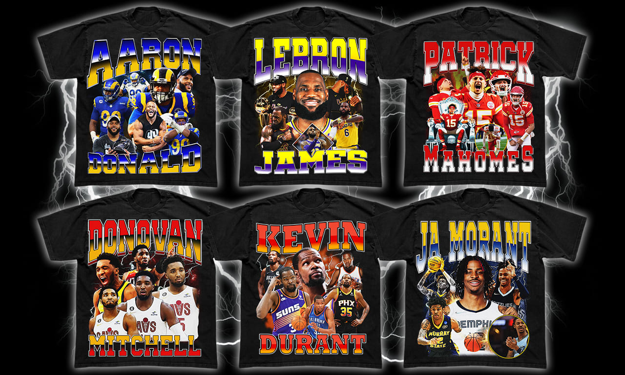 I will do nba all sports and bootleg t shirt design - FiverrBox