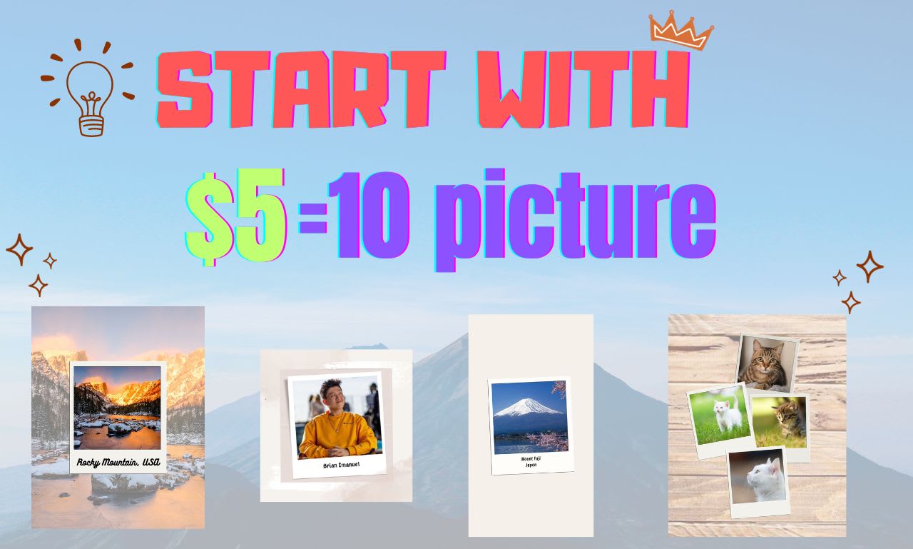 Make you polaroid frame design by Yl5055 Fiverr