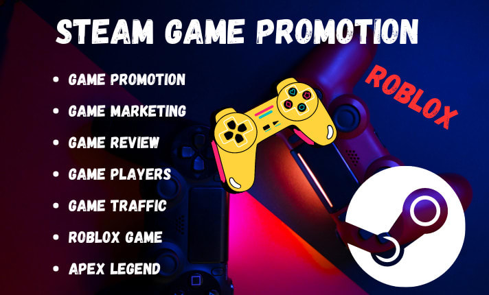 Do organic roblox game promotion steam game game promotion online game pc  game by Badrudeen01