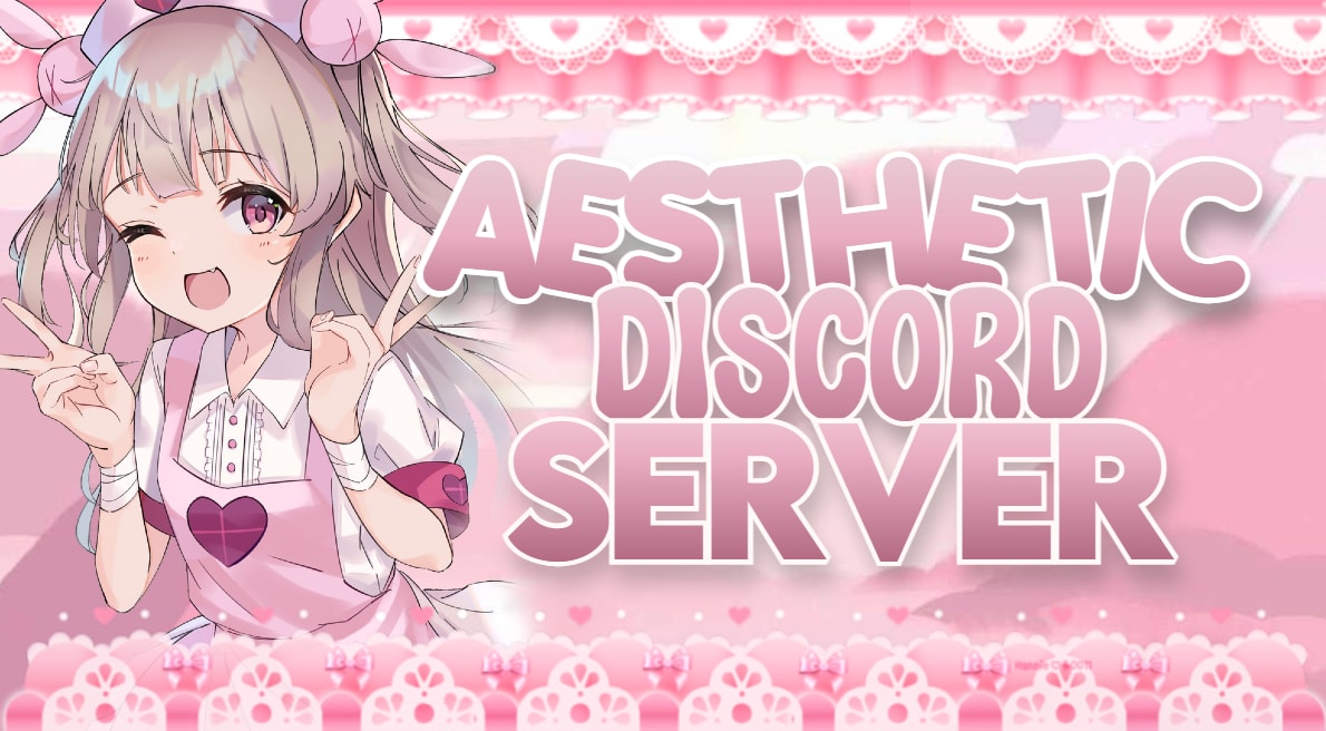 Cute Pink Aesthetic Discord Server Template 