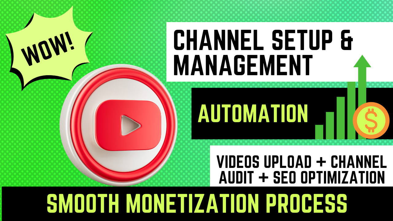 Smoothly audit and manage cash cow youtube automation channel and  