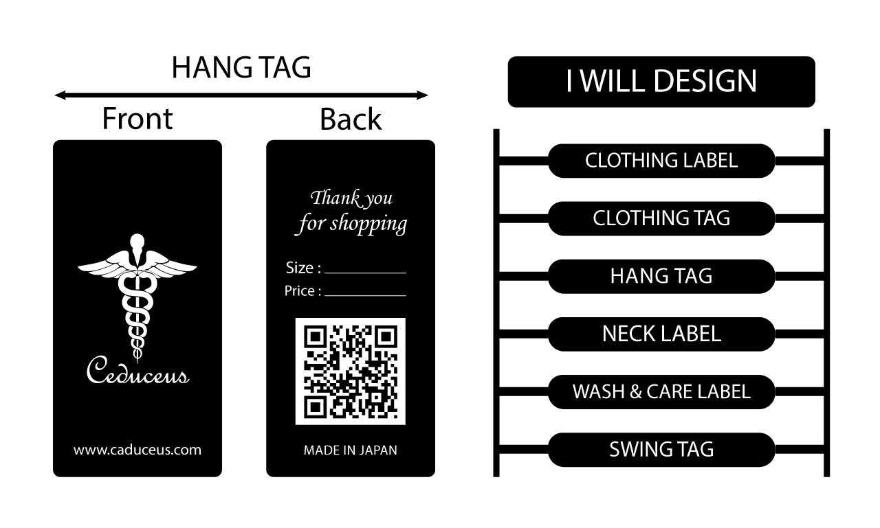 do premium quality clothing label hang tag and t shirt tag design