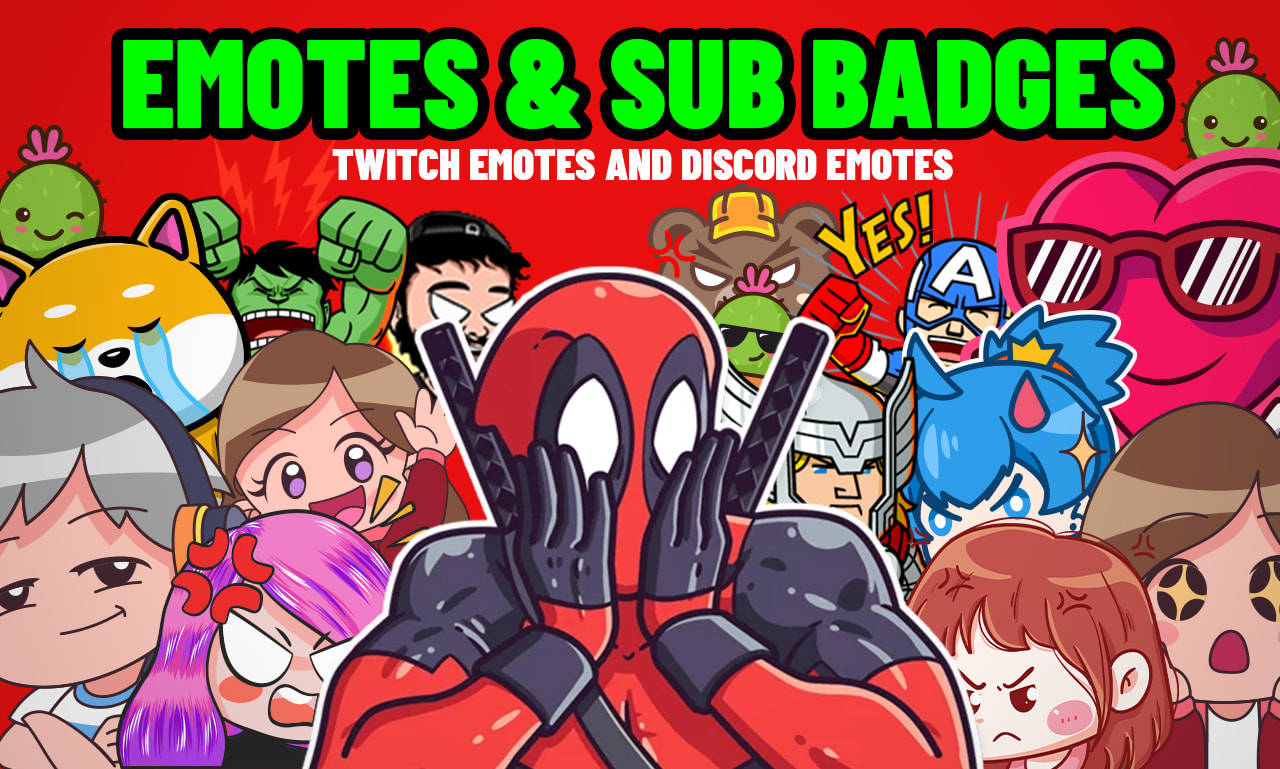 Custom Sub Badge Set Cute Bit Badges Twitch Emote Design 