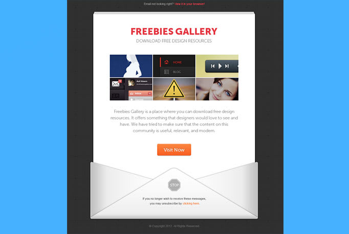 Create Editable Email Template With A Nice Banner By Talent Search