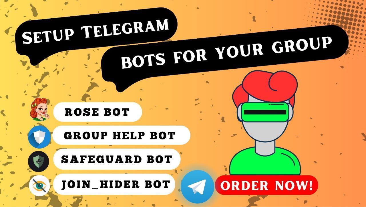 Create your telegram group and setup professional bot for your crypto group  by Mhrony4 | Fiverr