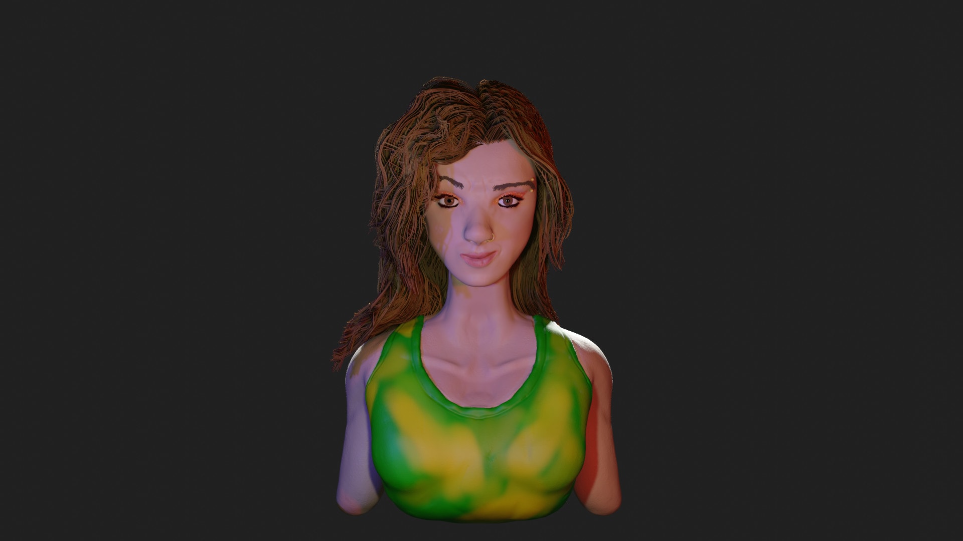 Create A Headshot 3d Character For You