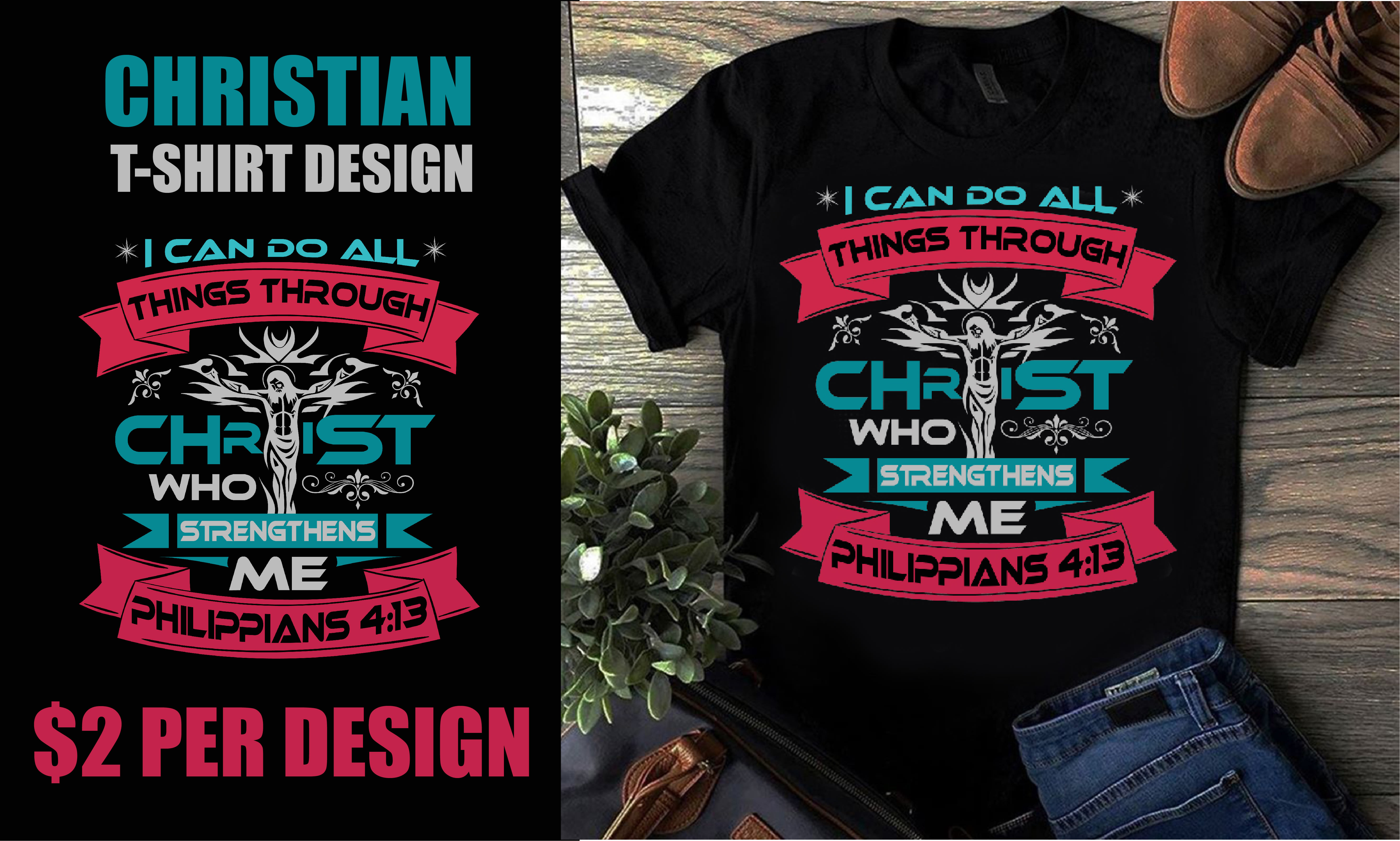 christ t shirt design