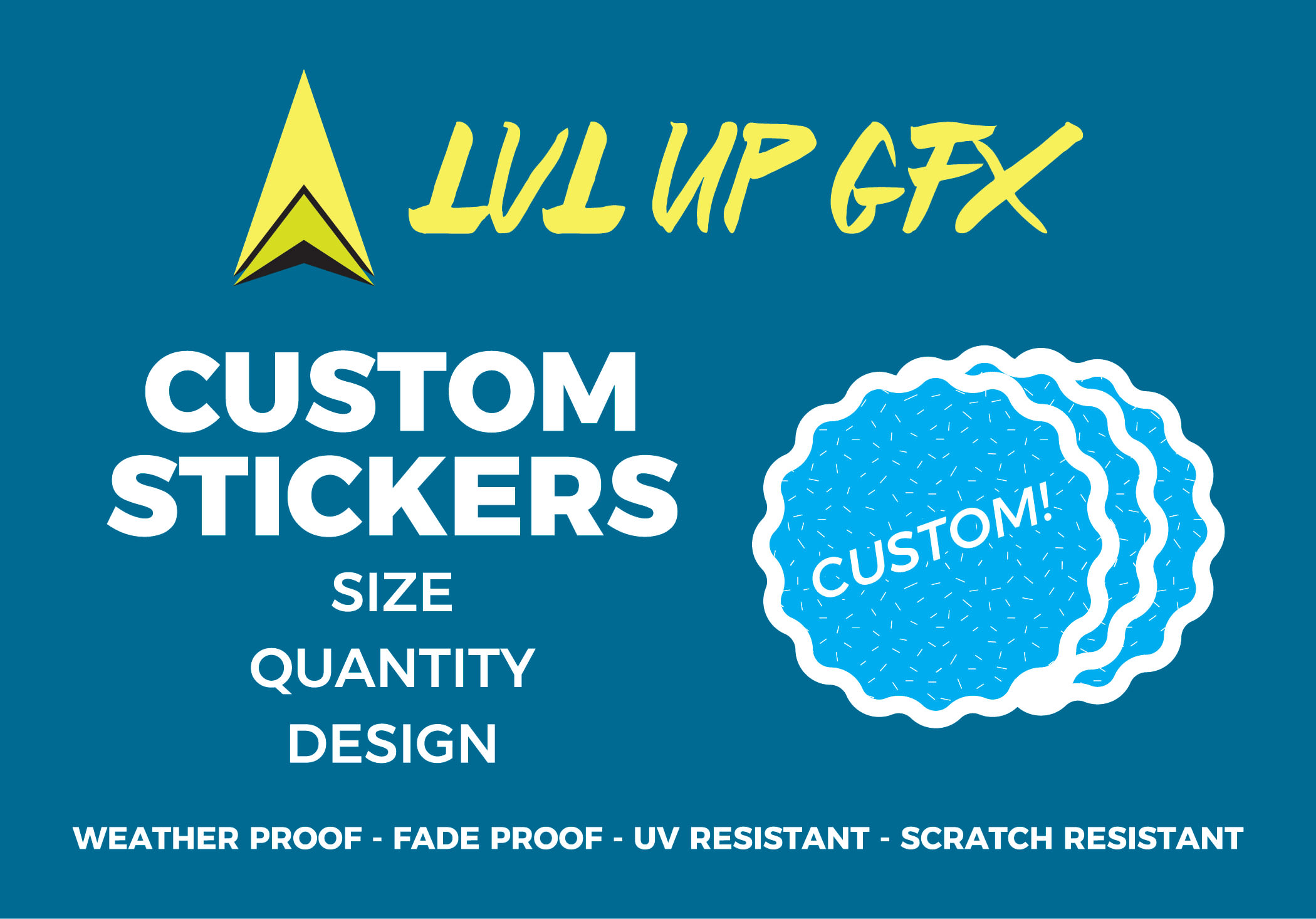 Bulk Sticker Custom Print Vinyl Your Design Decals Labels Logo