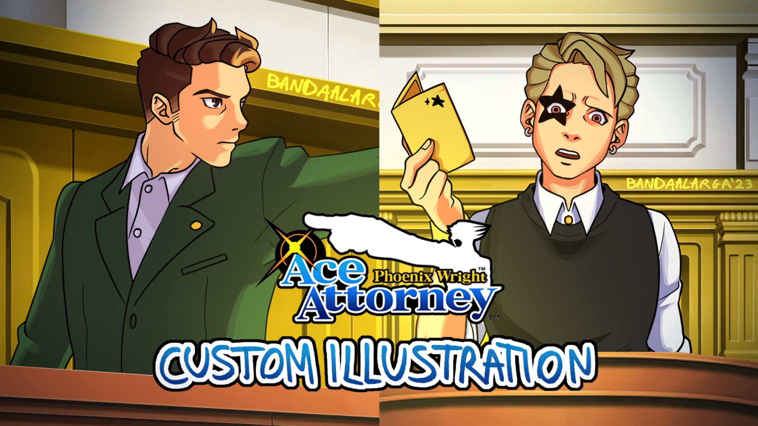 I tried making an Ace Attorney style animation of an OC! I think