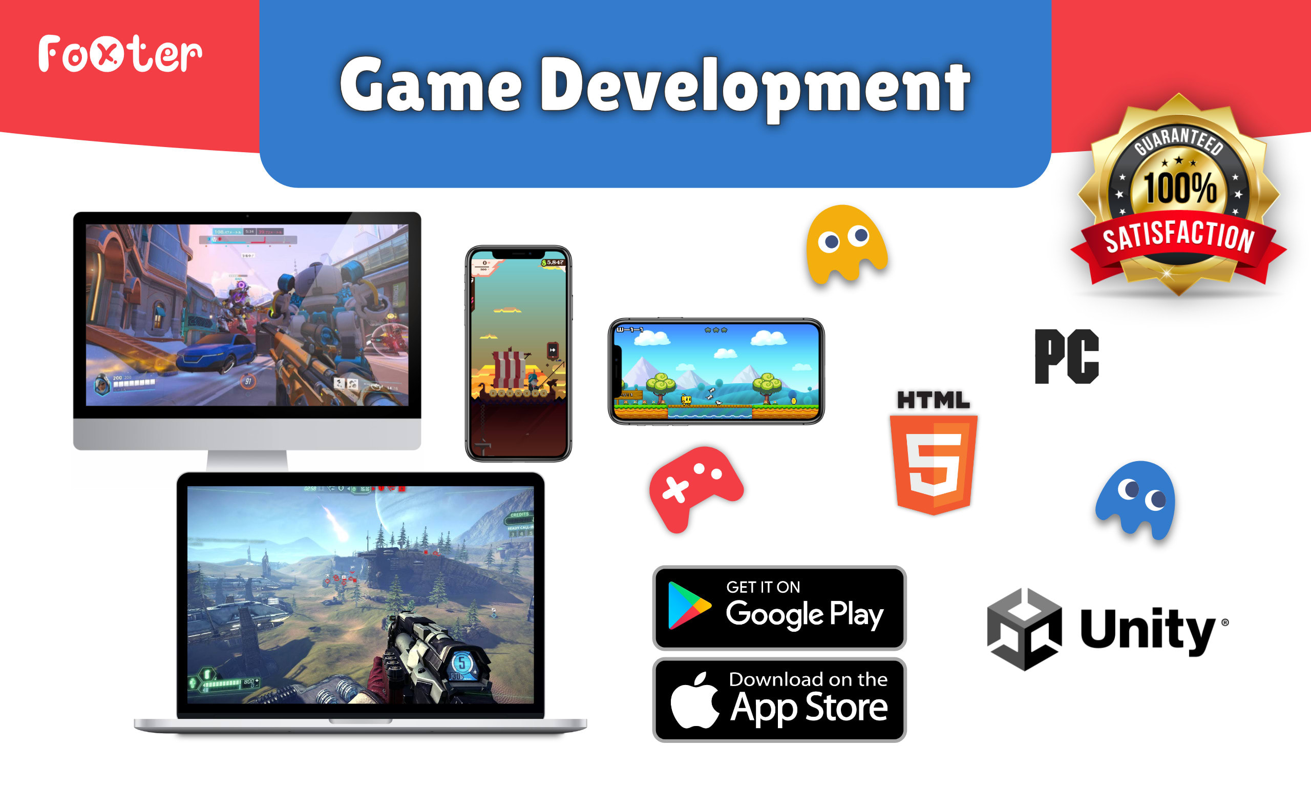 Develop interactive games for android, ios, and pc in unity by Foxterdev |  Fiverr