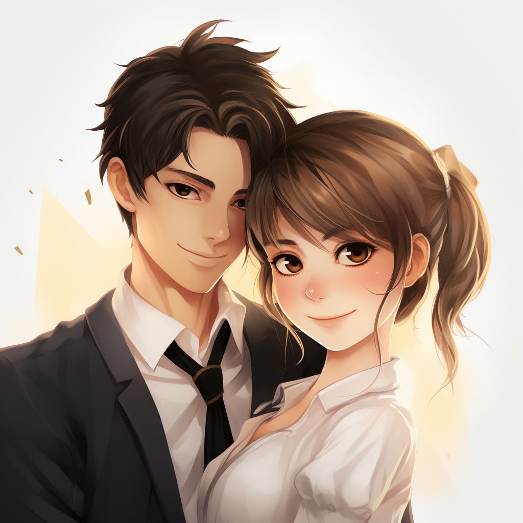 Do couple character from photo in anime style by Petershort4 | Fiverr