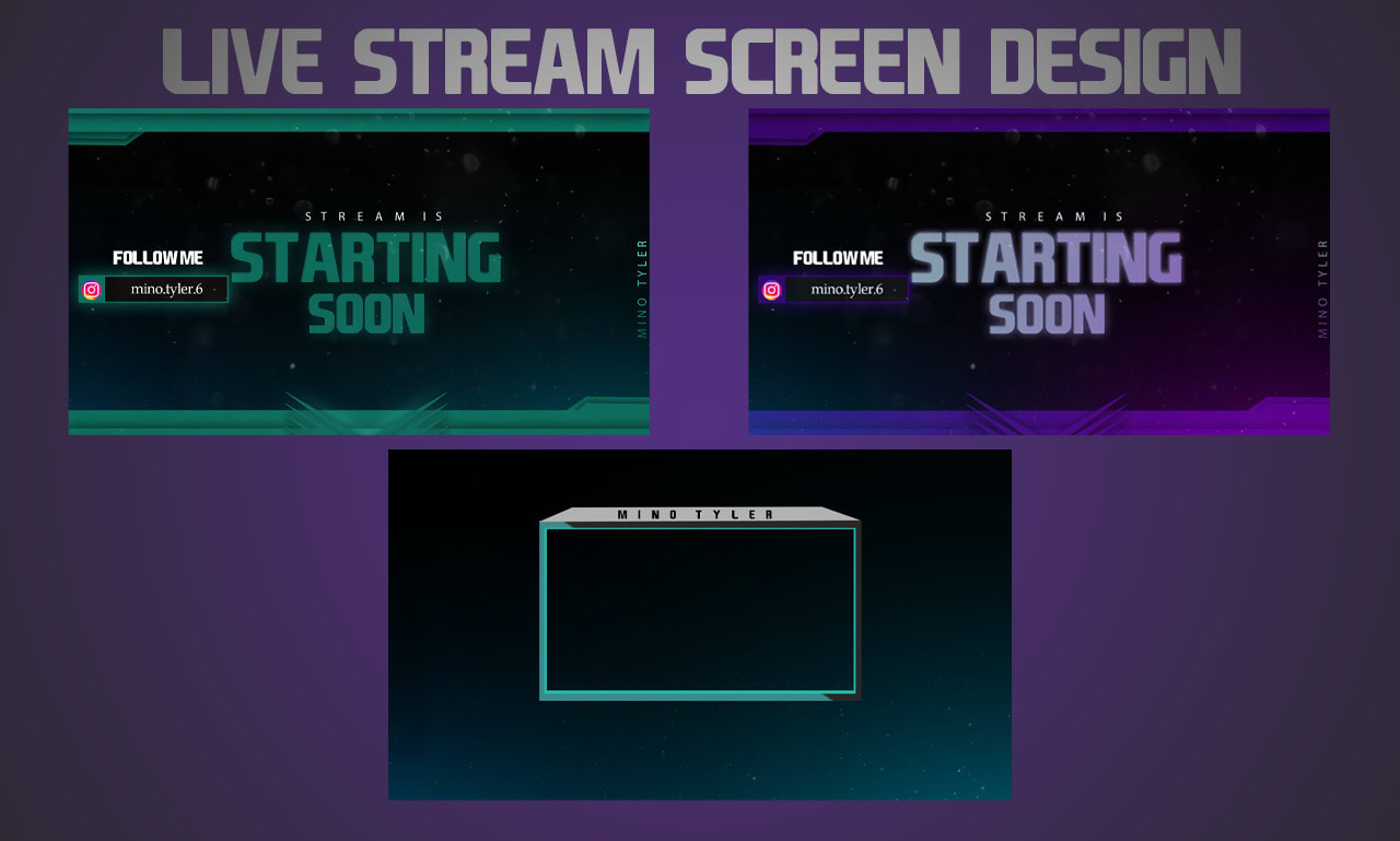 Design a waiting stream banner screen just for you by