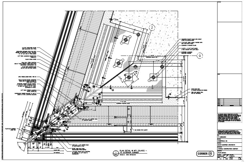 Corner Detail Curtain Wall
