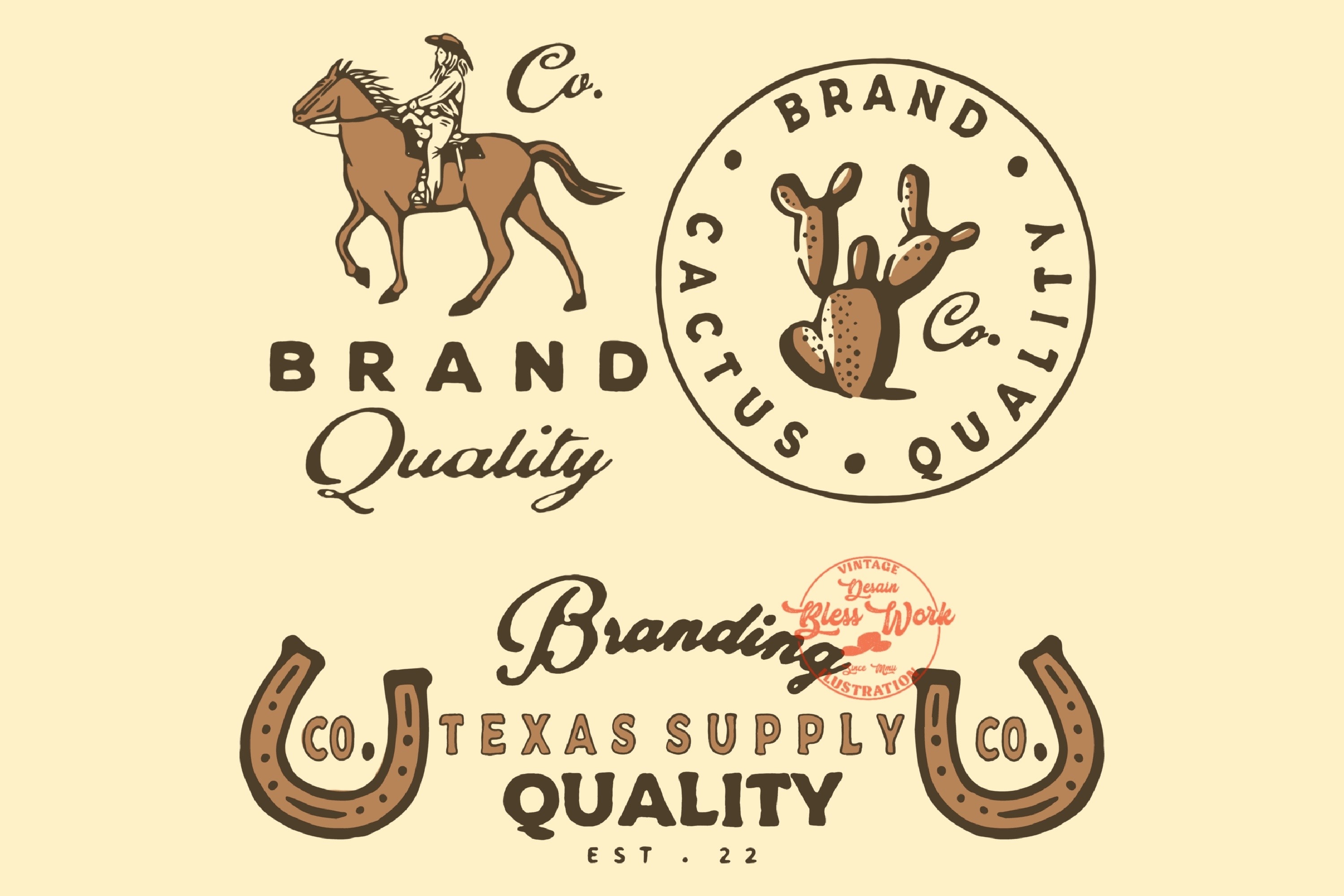 Create retro vintage logo design for your clothing brand by Blesstdwork Fiverr