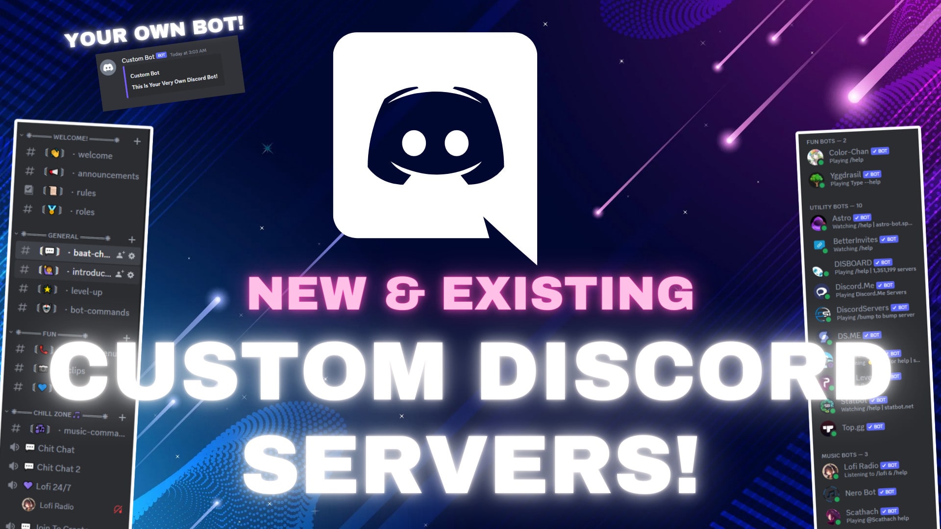 Help you create a discord server by Wolfyowo