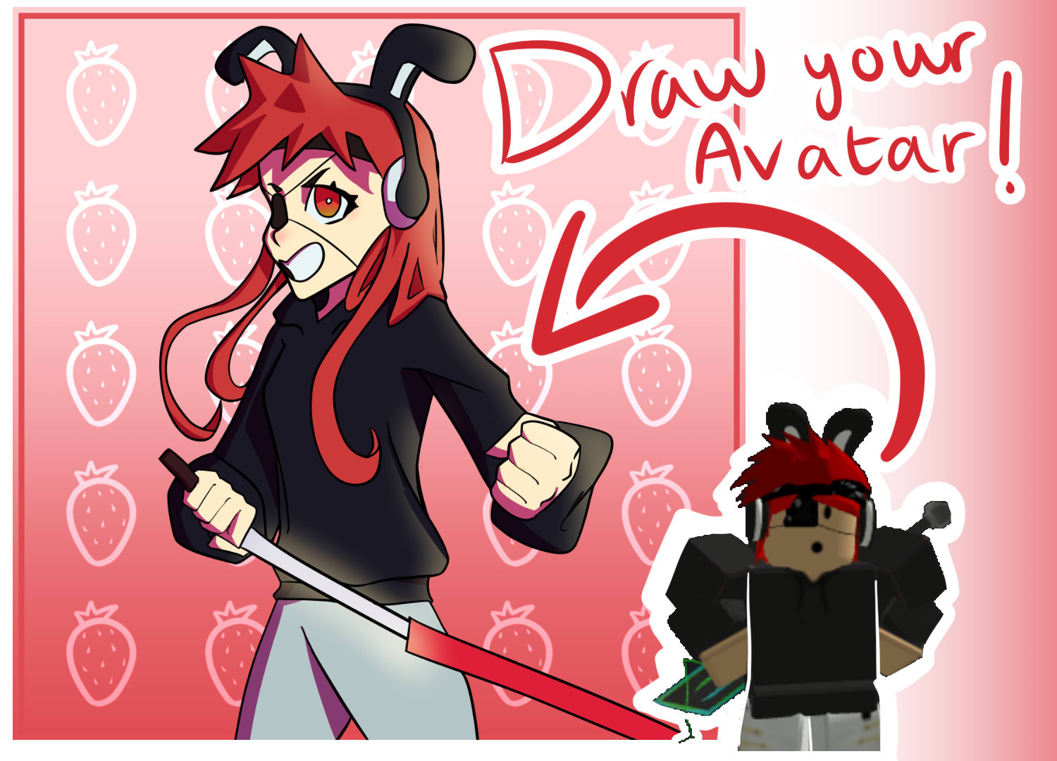 Draw your amazing roblox avatar, minecraft, or any others by Parasiti