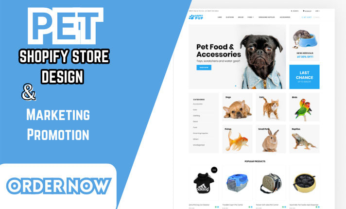 Cat shop shopify store