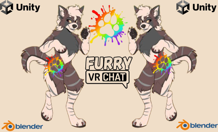 create 3d nfsw furry vrchat avatar, furry avatar, fursona character, nsfw