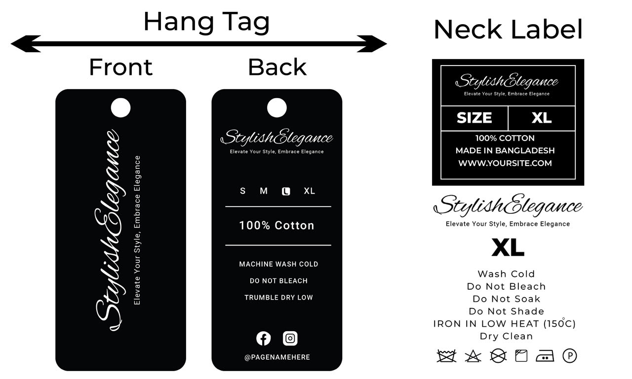 Design luxury hang tags, neck labels, and clothing label by Ali_writes4