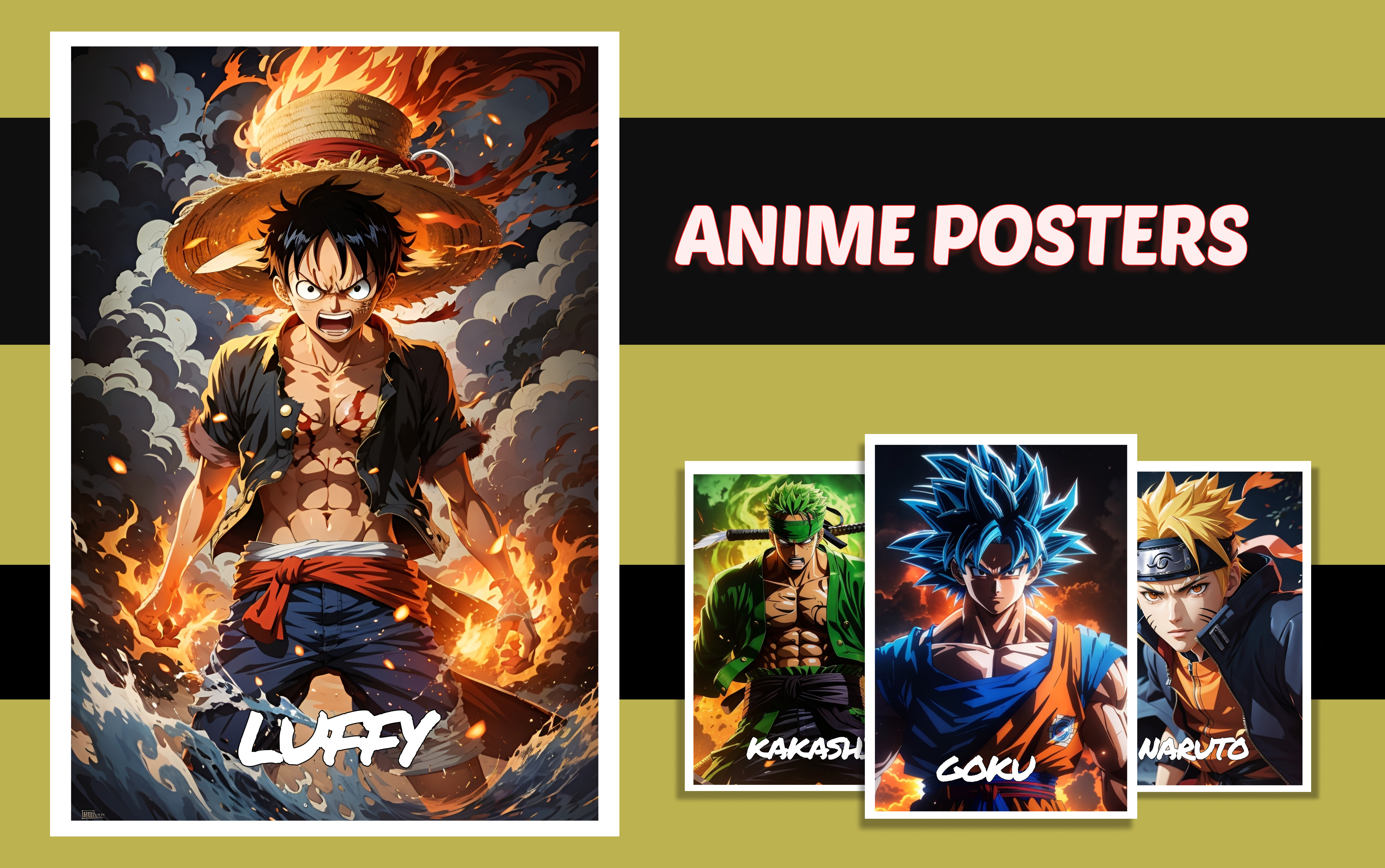 Art Poster Anime Heroes