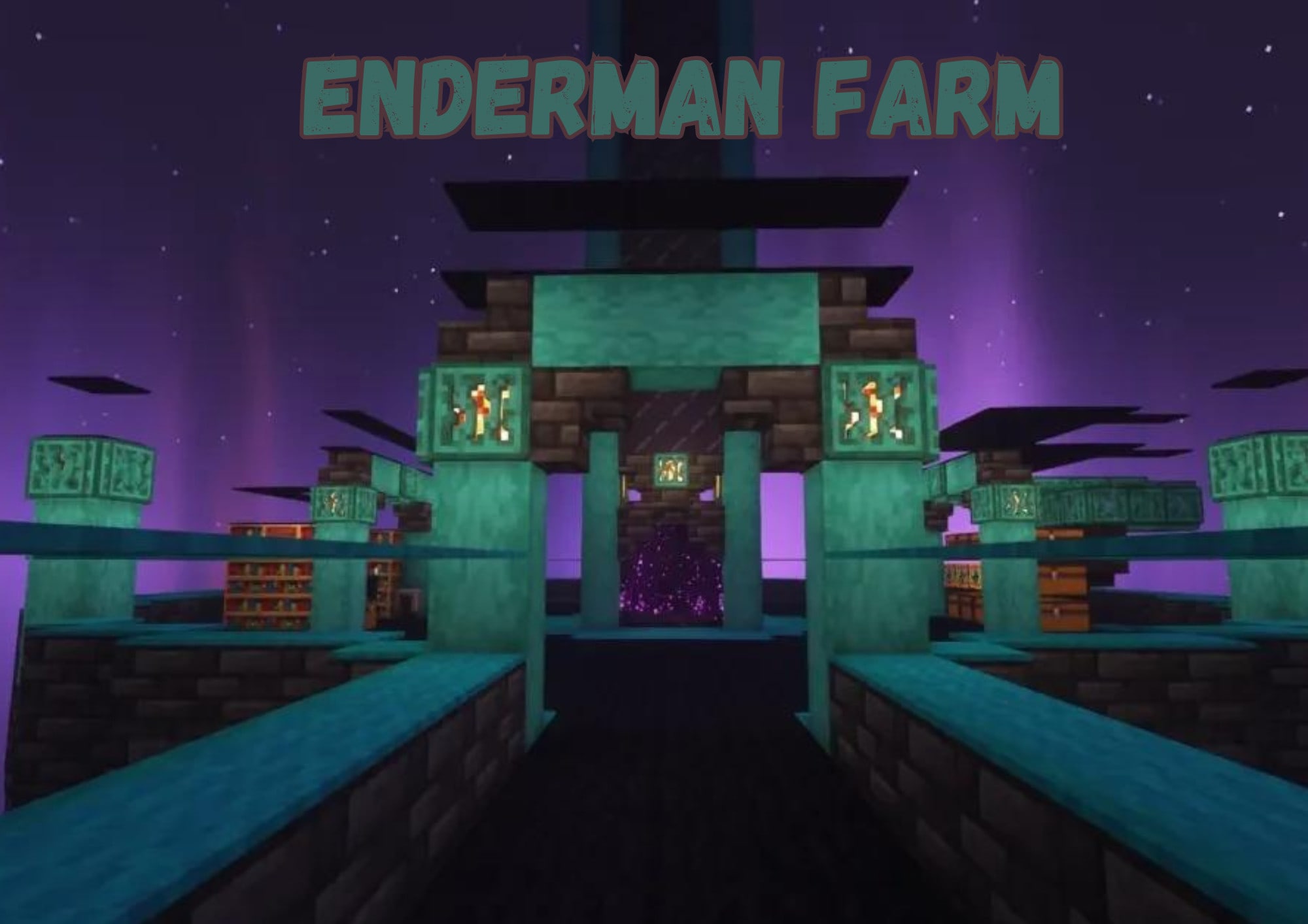 How to build an enderman farm in Minecraft