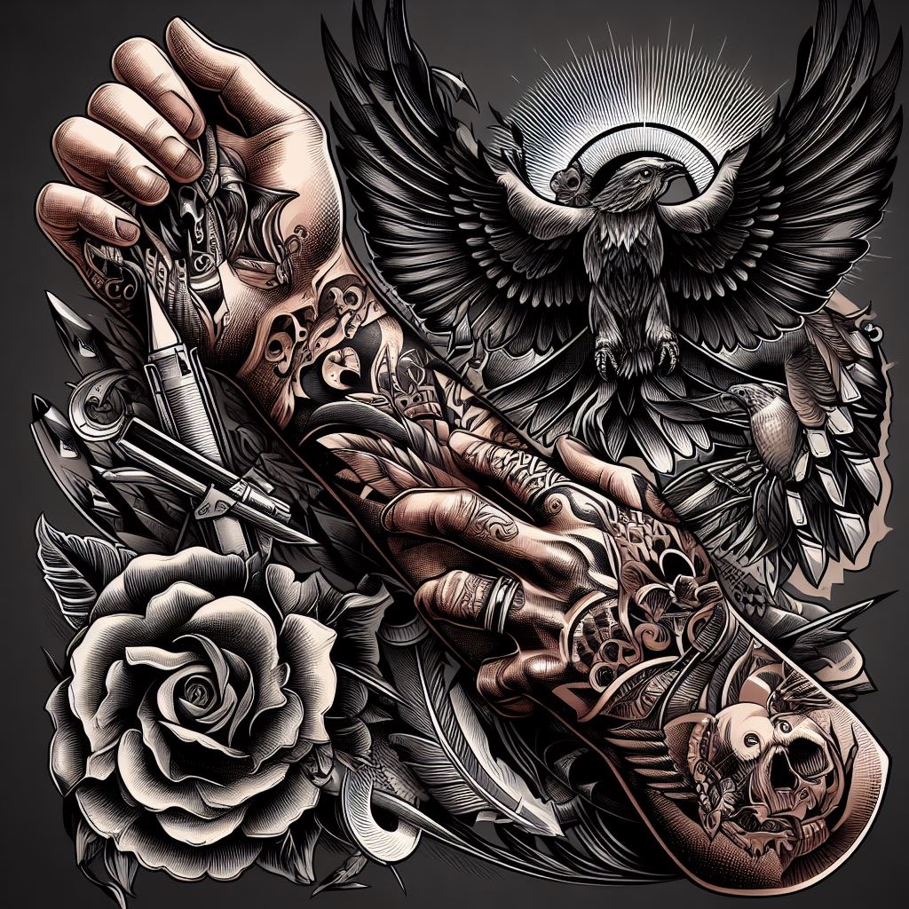 Stammes Adler Tattoo Designs