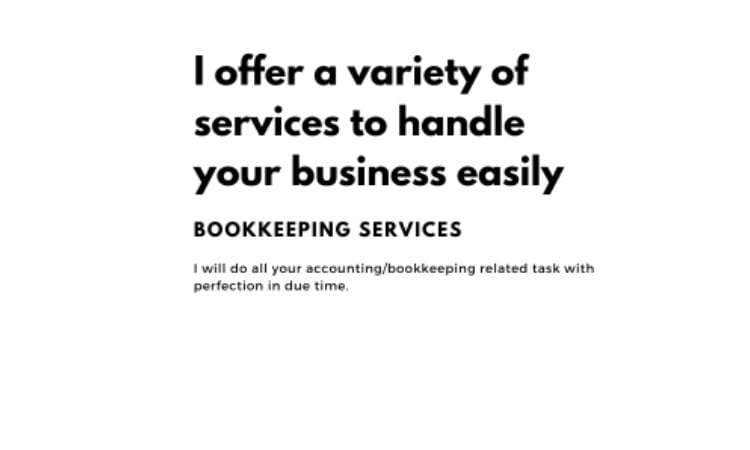 Take care of your bookkeeping works by Foyzulkabir Fiverr