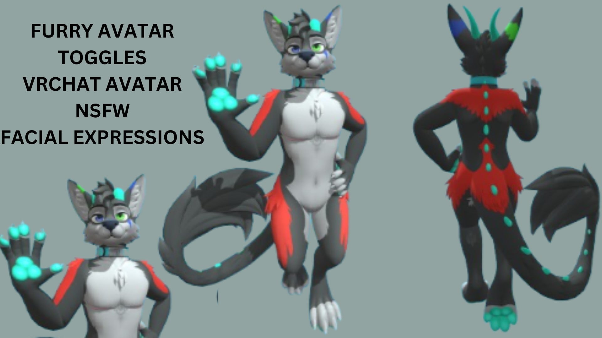 Do vrchat avatar, fursona, furry avatar, nsfw 3d model for vtuber, vrchat,  vr by Hayomhideavatar