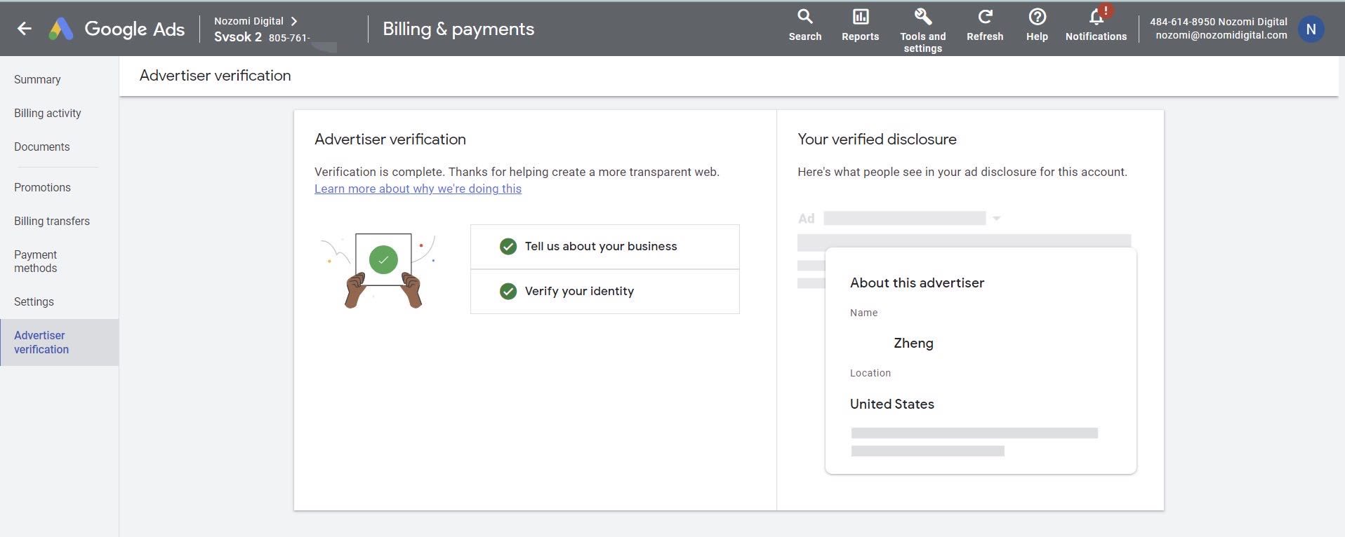 Billing Google Ad Info Do Google Ads Advertiser Verification For You
