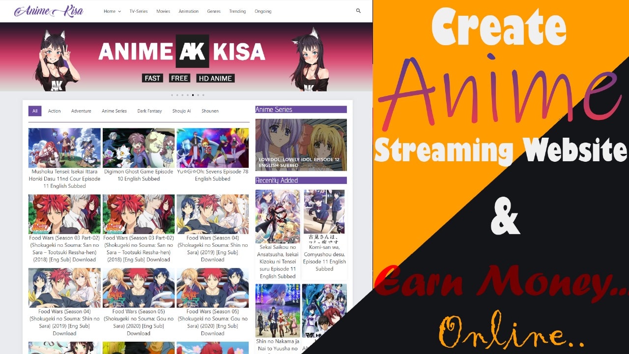 Web streaming online anime