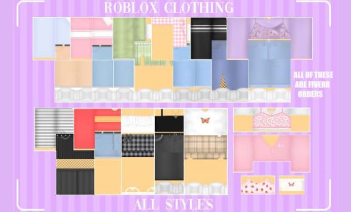 Design you any clothing template on roblox by Creationco1