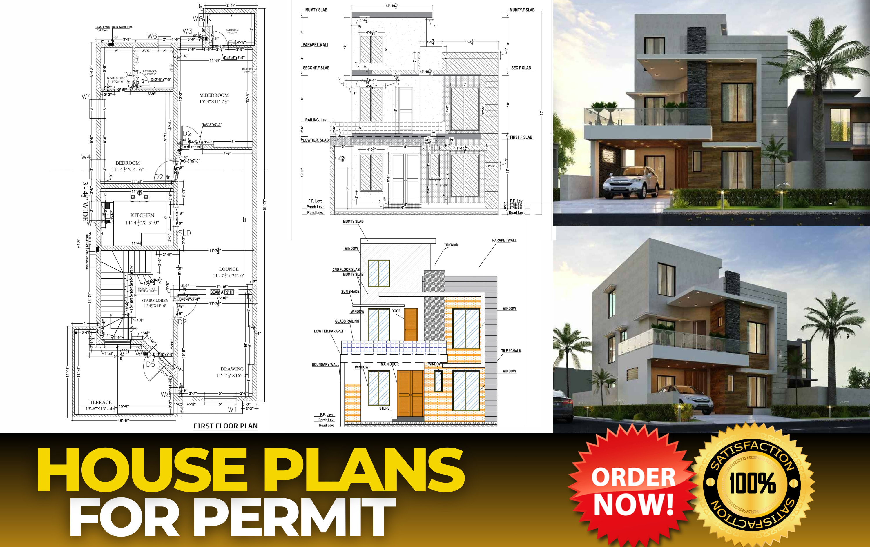 House Front Elevations Autocad 2d Front Elevation Designs, Themes,