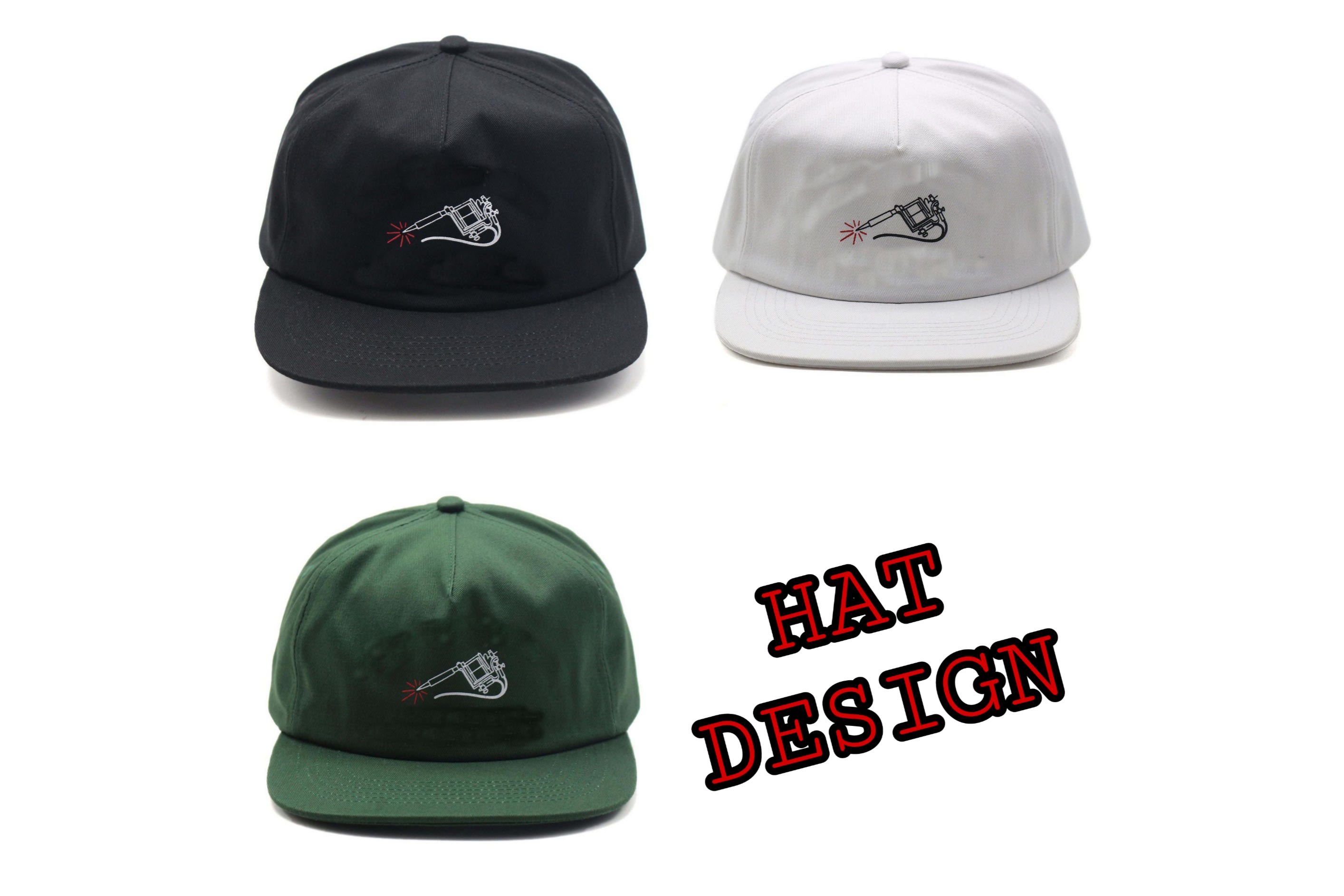 Flat peak hat sales design your own