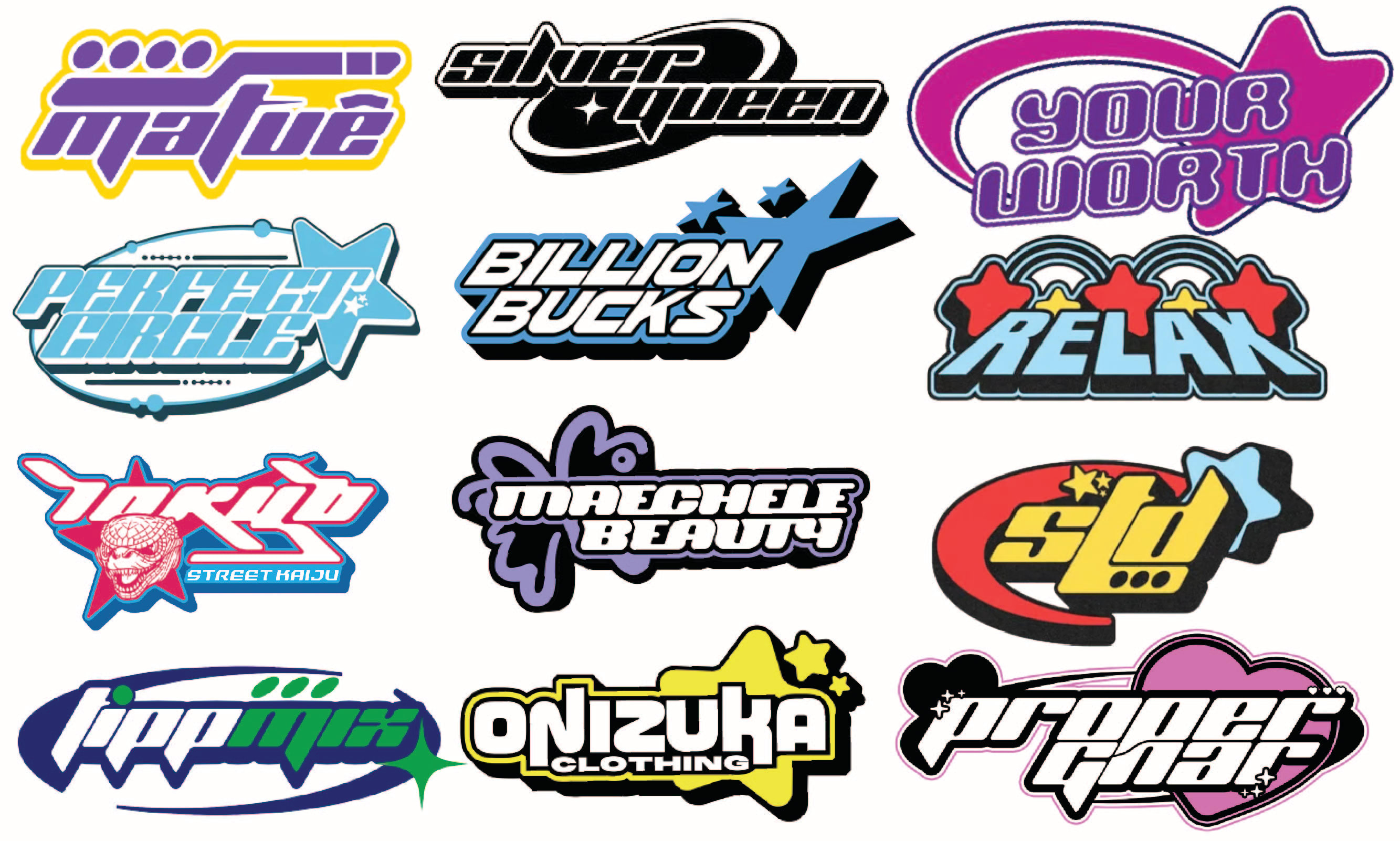 Design y2k style streetwear logo cyberpunk ,anime for you by
