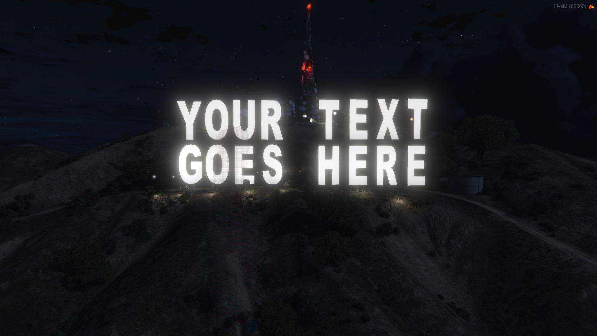 Vinewood Sign Fivem Verwandeln Sie Das Vinewood Zeichen In Ihr 3d Logo