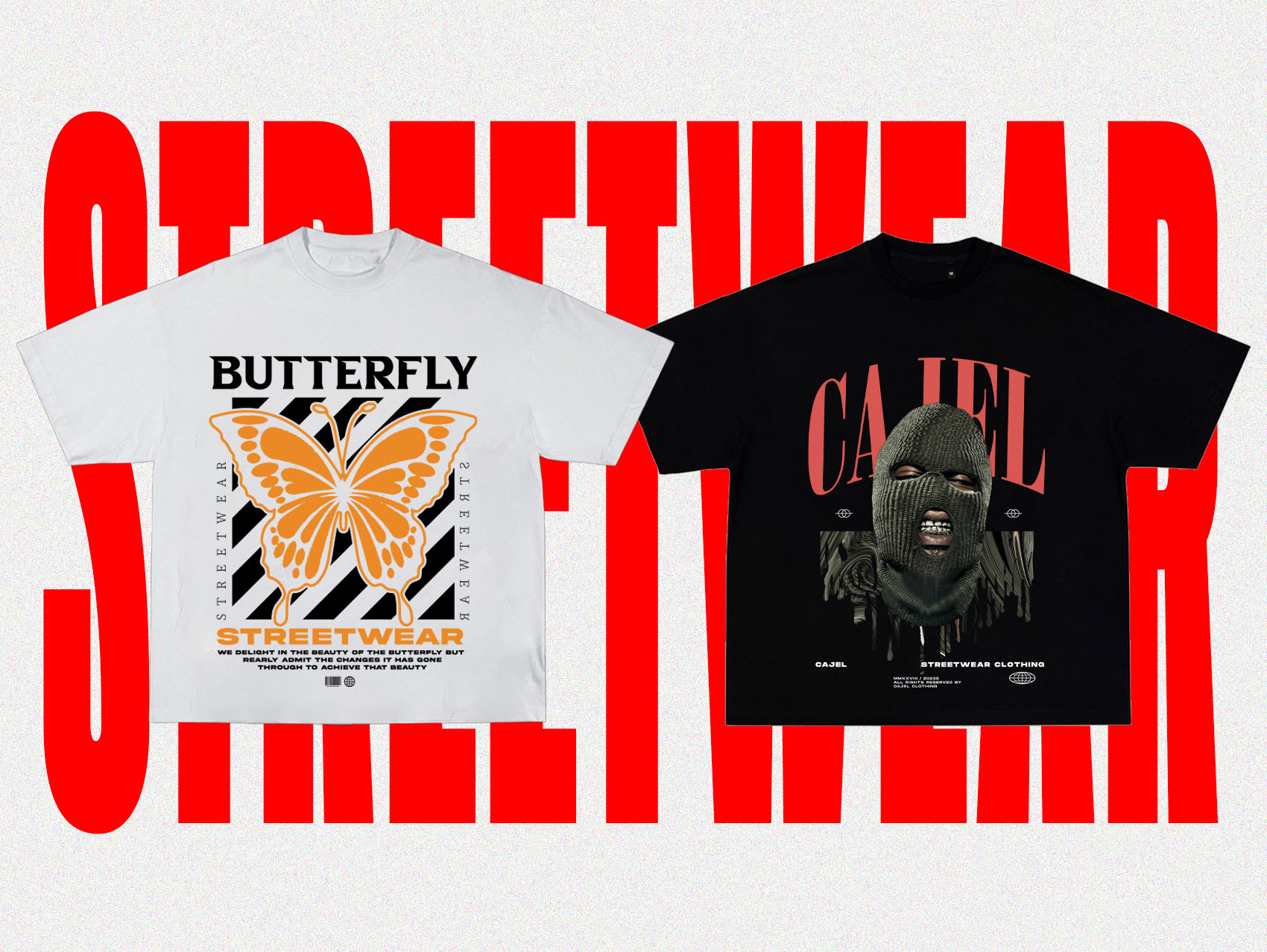 Diseño gráfico de streetwear para marca de ropa de