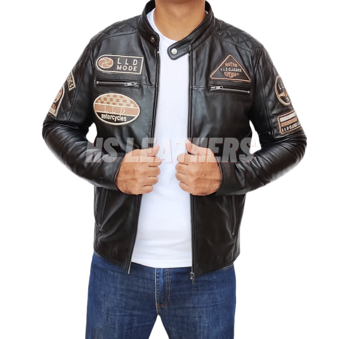 Leather jacket deals real leather