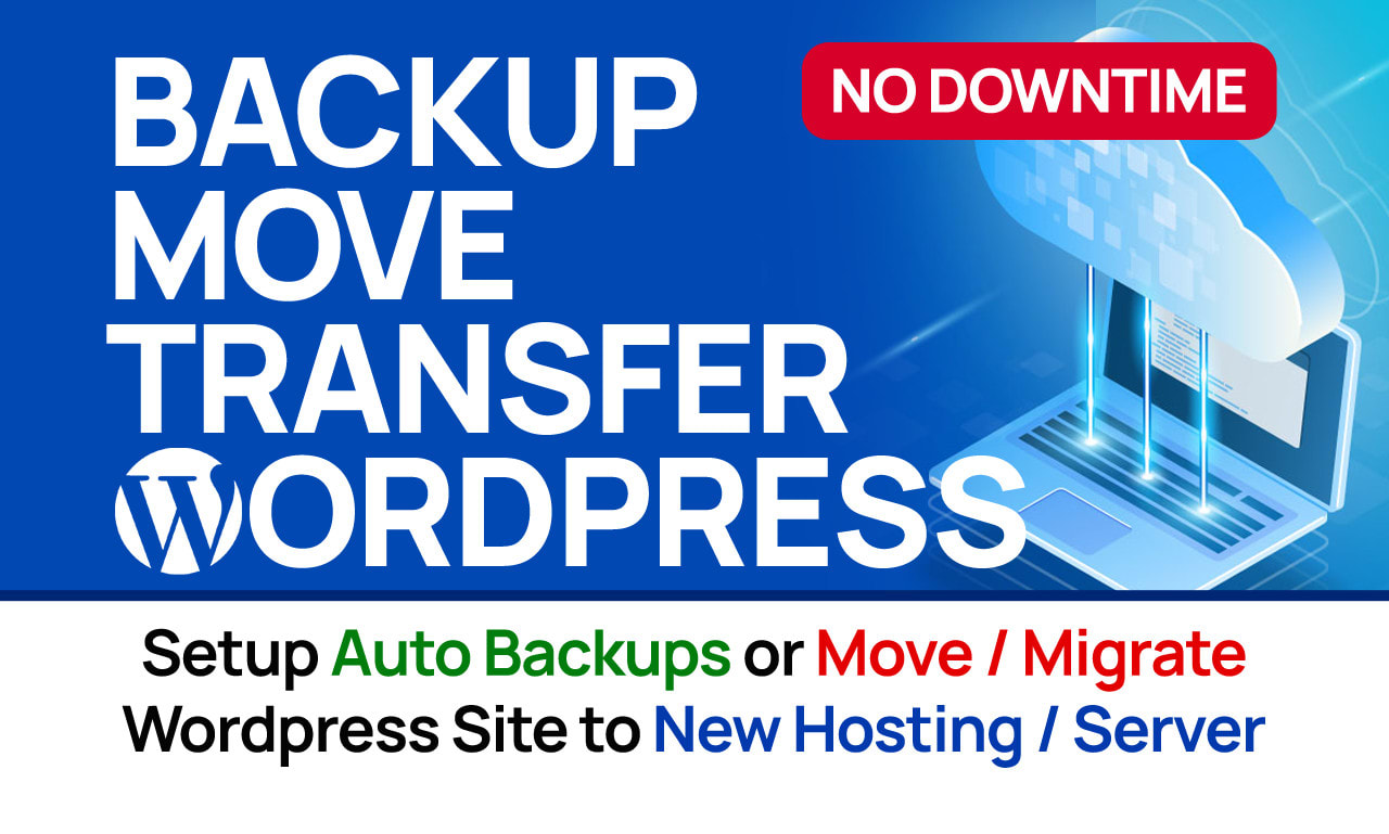 Setup auto backup or migrate wordpress website to new hosting