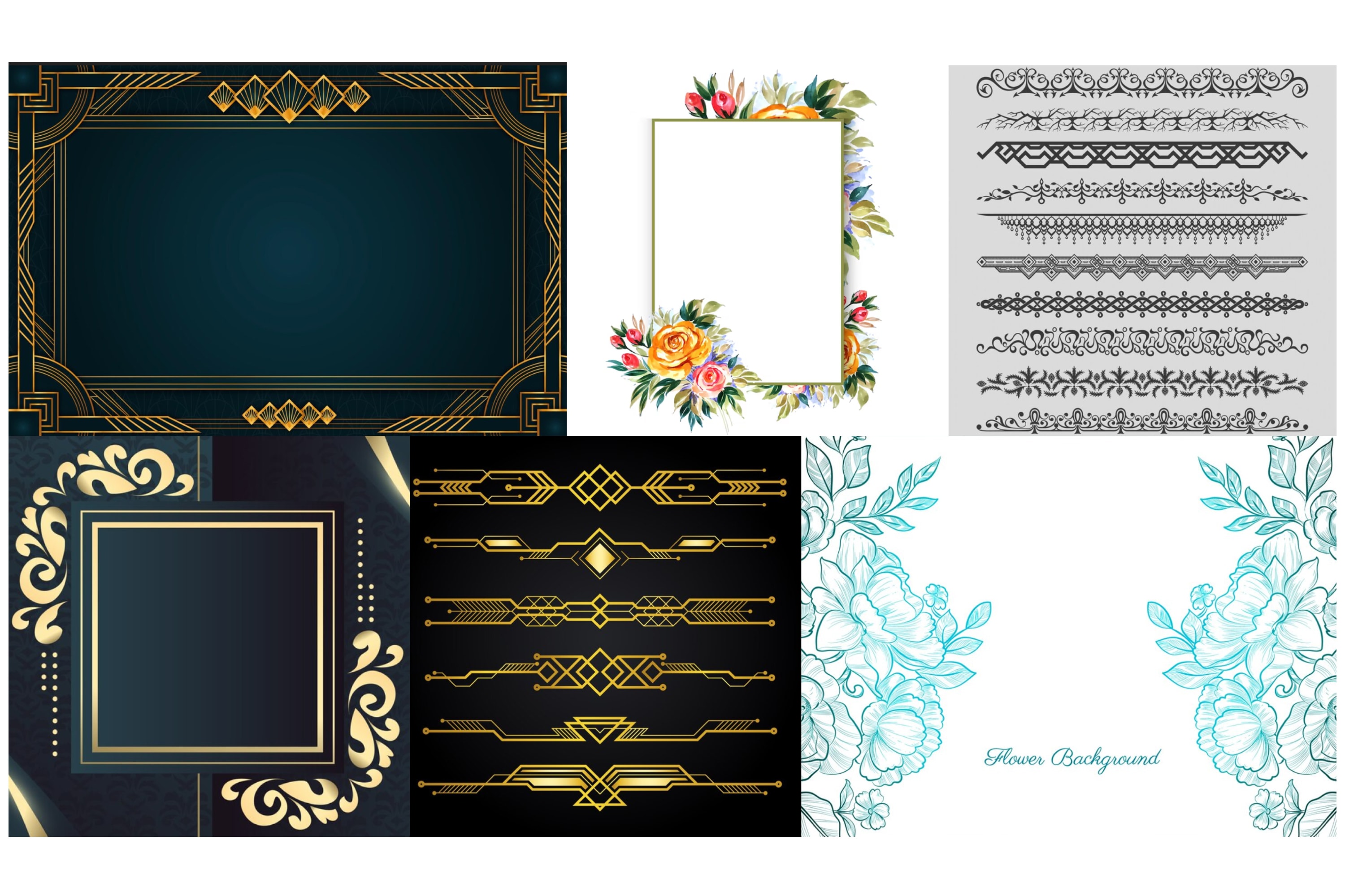 Create modern luxury frame design, border, line, outline design for game by  Destin_destin6 | Fiverr