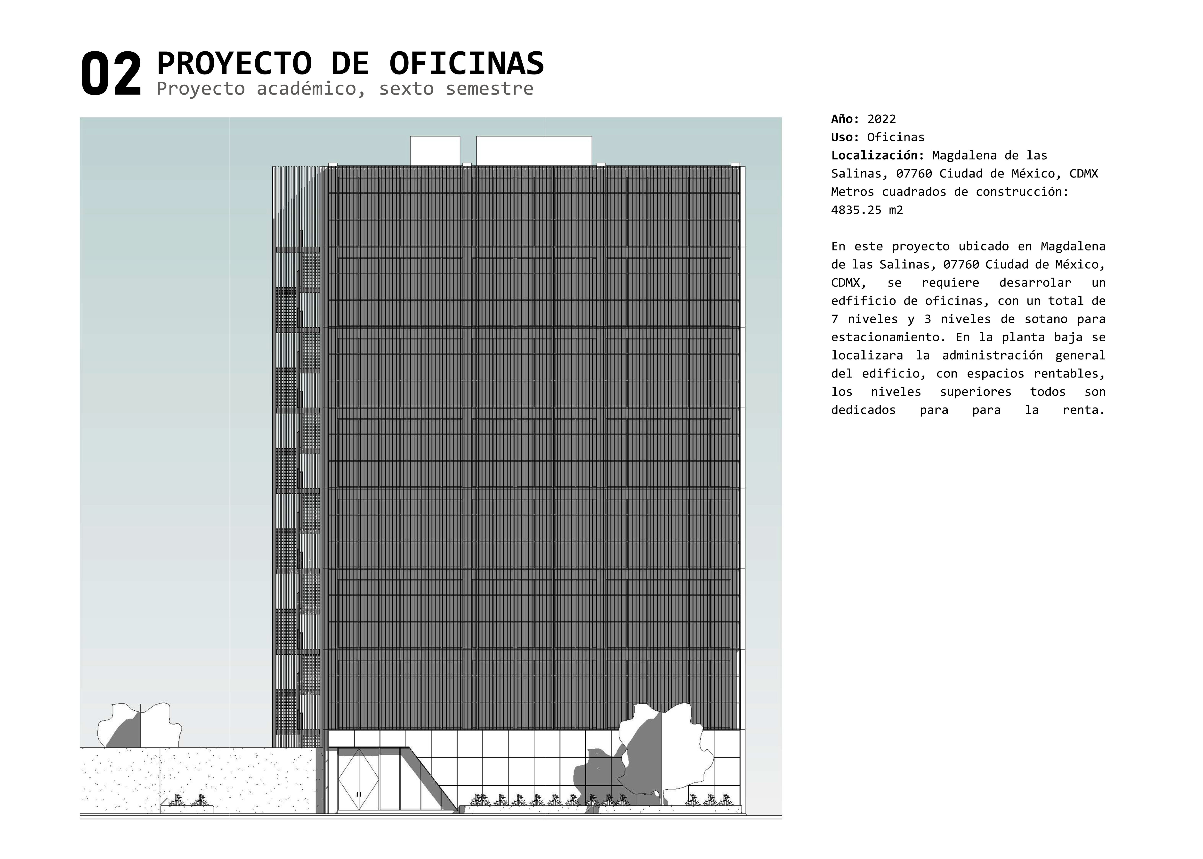 sección de detalle del estacionamiento del sótano