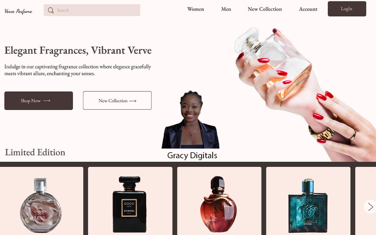 Shopify perfume clearance store