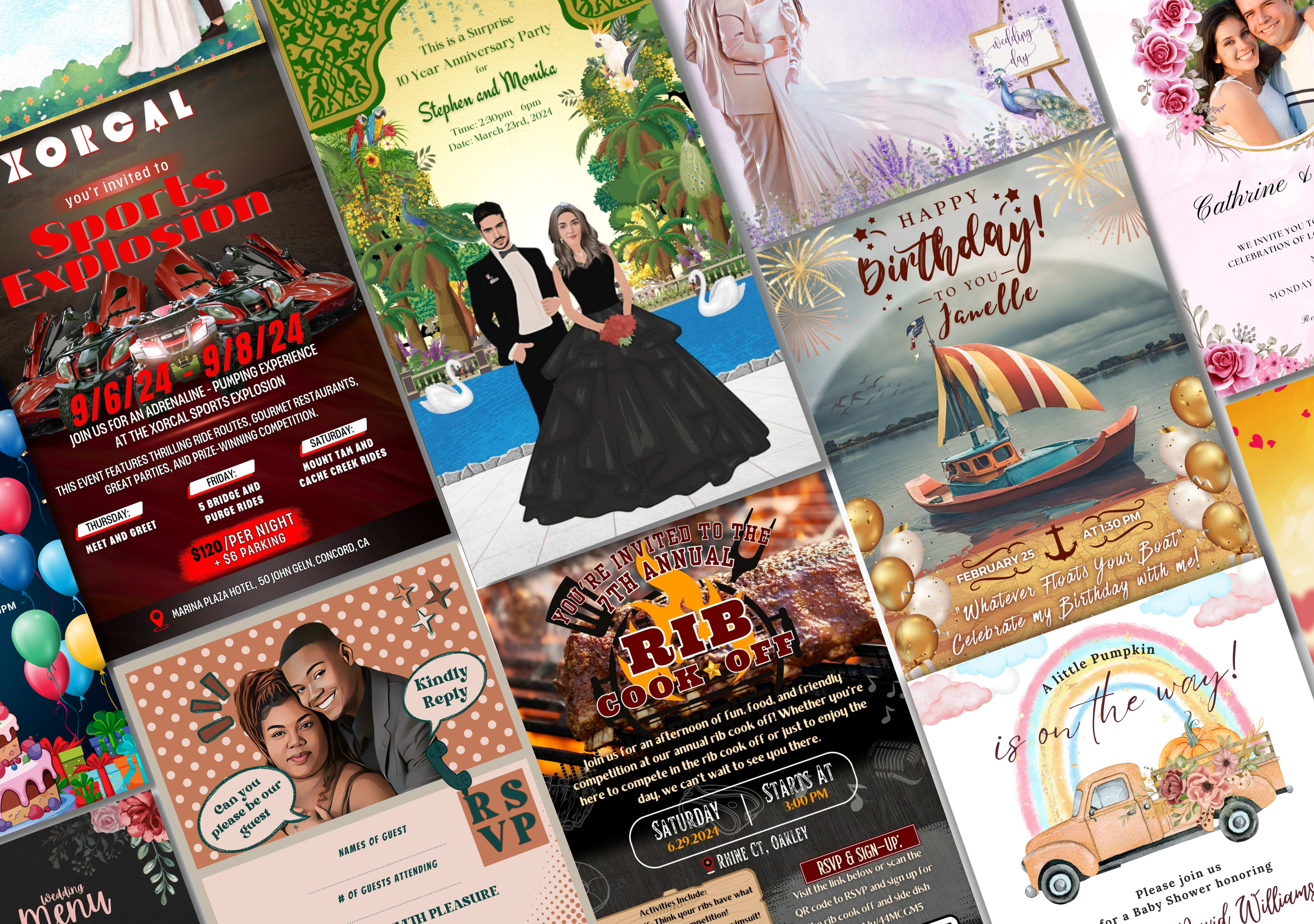 Wedding Venue Marketing Card LET THE WEDDING PLANNING