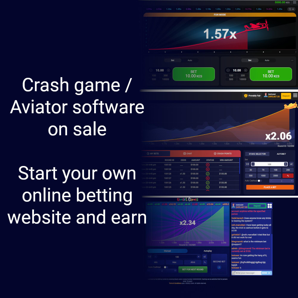 Develop crash game bet app or aviator with crypto support by Uvoset | Fiverr