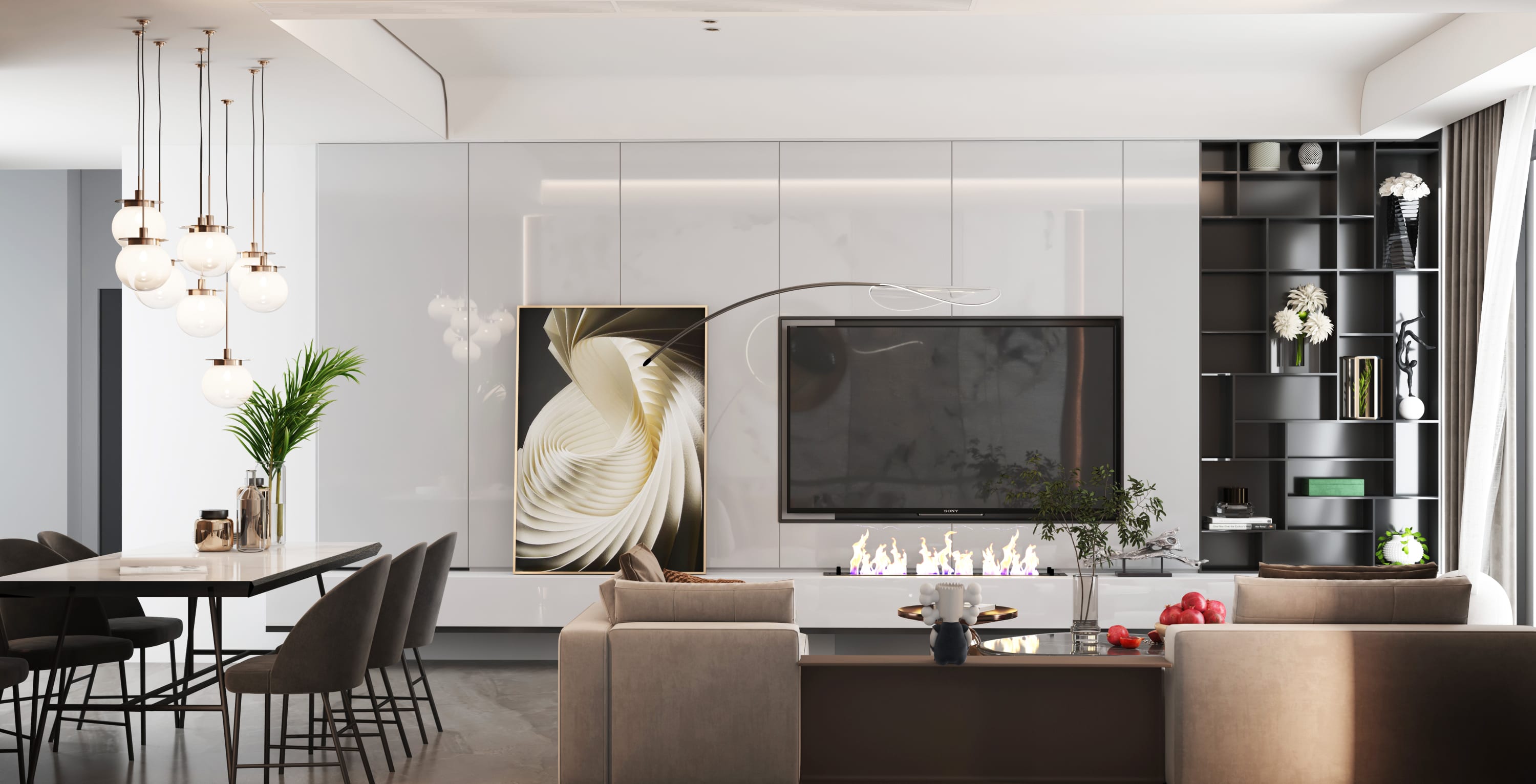 Soggiorno Piccolo Mobili Cucina E Sala Insieme Arredare Open Space