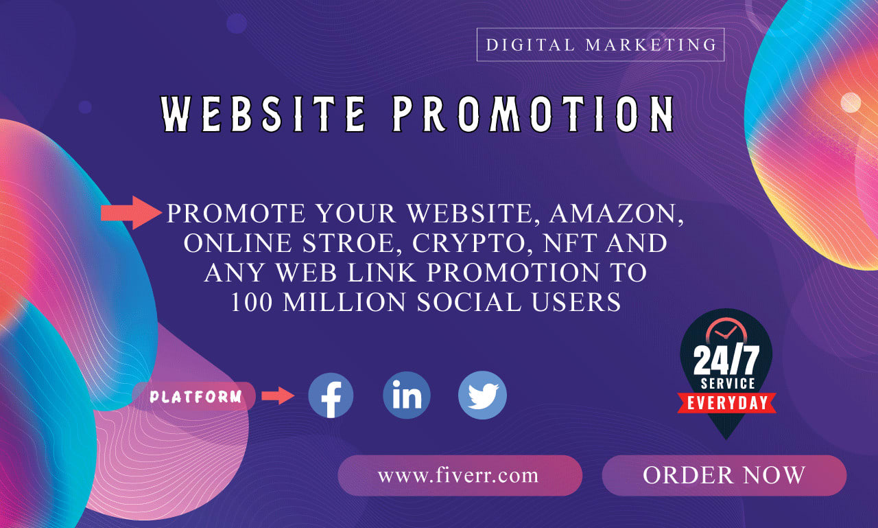 Promote Your Website, Business, Book, Amazon, Crypto, or Any Link Targeted Area