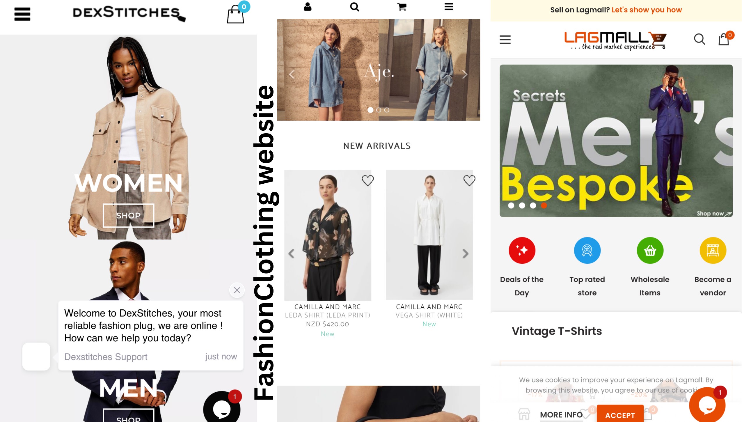 Boutique clothing website sale